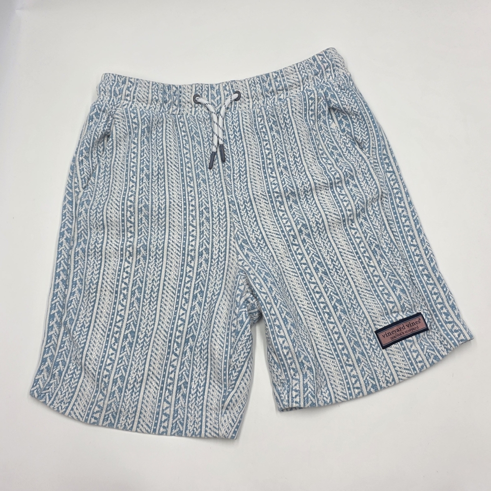 Vineyard Vines boys' patterned slub shorts size M
